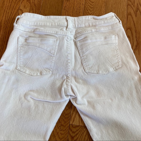 dELiAs White Denim Jeans with Red Stripe Size 7 8 - Picture 3 of 6